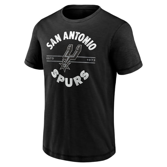 Men's Fanatics Black San Antonio Spurs Established Slub T-Shirt