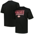 thumbnail image 1 of Men's Fanatics Black San Francisco 49ers Big & Tall Pop T-Shirt, 1 of 3