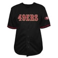 thumbnail image 1 of Men's Fanatics  Black San Francisco 49ers Pop Full-Button Jersey, 1 of 1