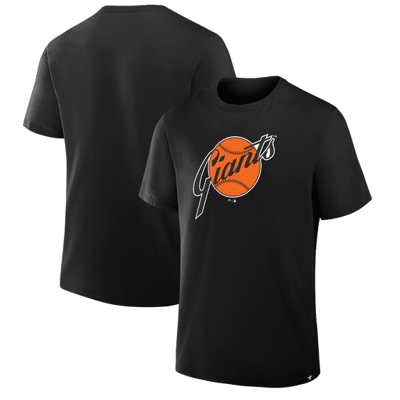 Men's Fanatics Black San Francisco Giants Vintage Logo Legacy T-Shirt