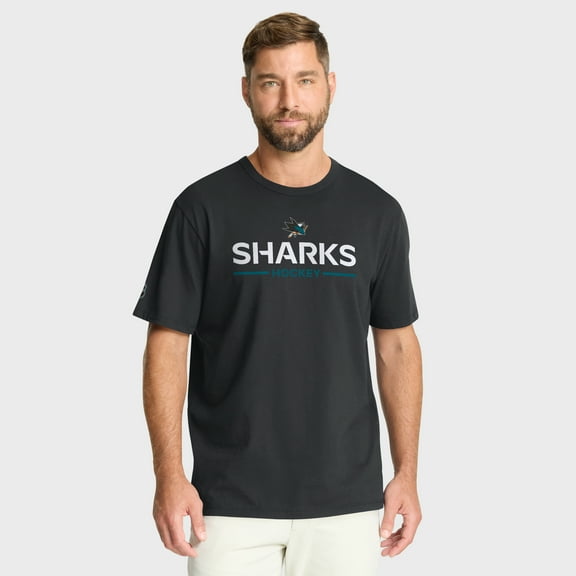Men's Fanatics Black San Jose Sharks Authentic Pro Primary T-Shirt