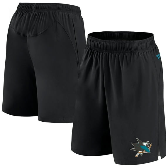 Men's Fanatics Black San Jose Sharks Authentic Pro Tech Shorts