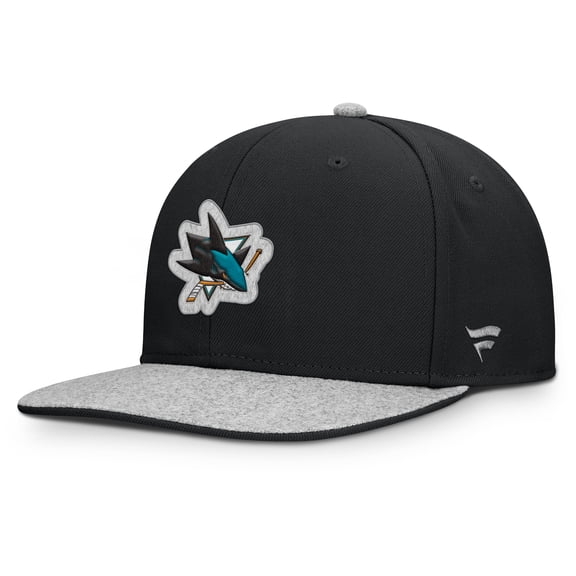 Men's Fanatics Black San Jose Sharks Fundamentals Loden Snapback Hat