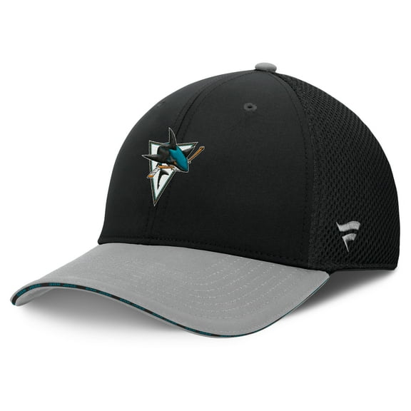 Men's Fanatics Black San Jose Sharks Fundamentals Span Flex Hat