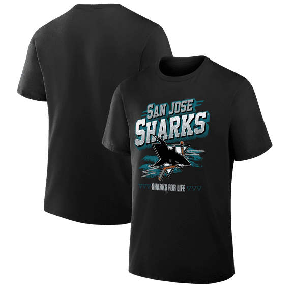 Men's Fanatics Black San Jose Sharks Legacy T-Shirt