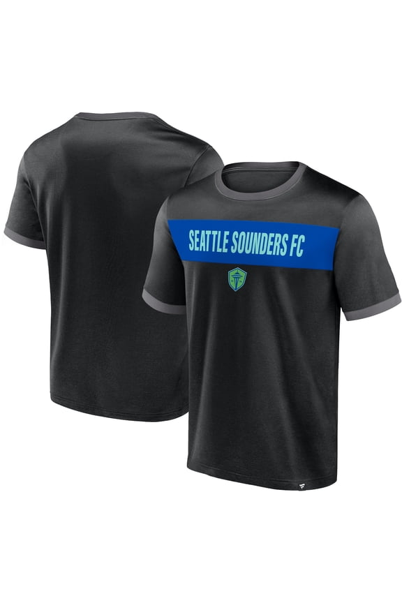 Men's Fanatics Black Seattle Sounders FC Advantages T-Shirt