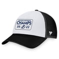 thumbnail image 1 of Men's Fanatics Black Tampa Bay Lightning 2022 Eastern Conference Champions Locker Room Trucker Adjustable Hat, 1 of 4