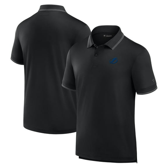 Men's Fanatics Black Tampa Bay Lightning Front Office Pique-Polo