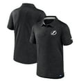thumbnail image 1 of Men's Fanatics  Black Tampa Bay Lightning Authentic Pro Jacquard Polo, 1 of 3