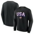 thumbnail image 1 of Men's Fanatics Black Team USA Logo Victory Pullover Sweatshirt, 1 of 3