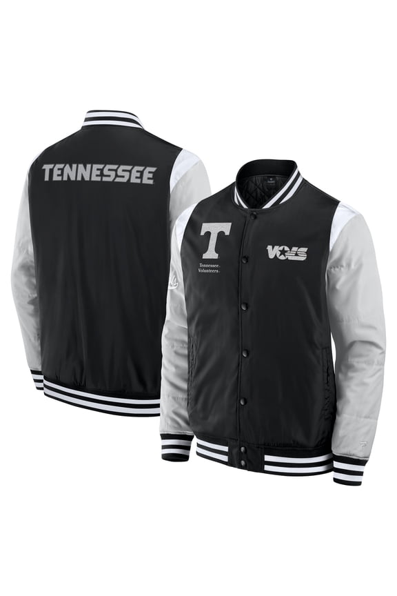 Men's Fanatics  Black Tennessee Volunteers Elements-Elite Full-Snap Jacket