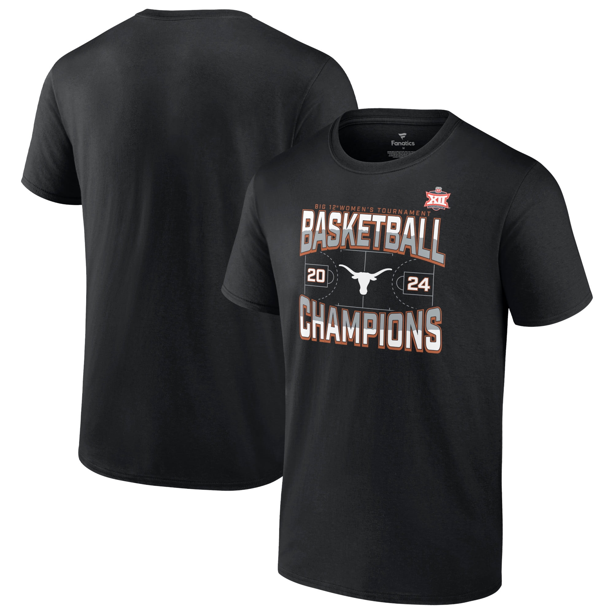 Men's Fanatics Black Texas Longhorns 2024 Big 12 Women's Basketball