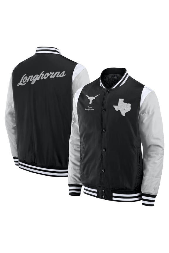 Men's Fanatics  Black Texas Longhorns Elements-Elite Full-Snap Jacket