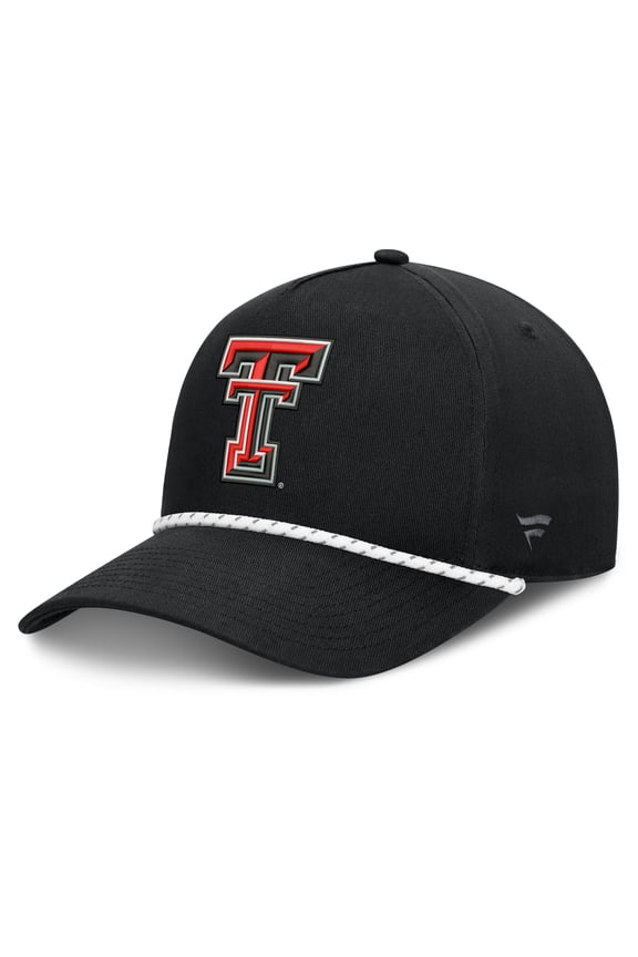 Men's Fanatics Black Texas Tech Red Raiders Undertone Rope Adjustable Hat