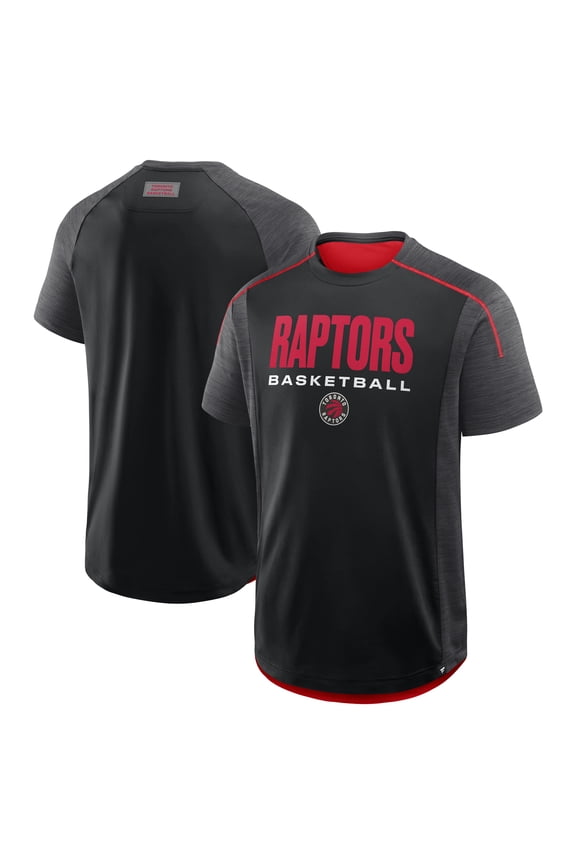 Men's Fanatics Black Toronto Raptors Inbound Pass Play Practice T-Shirt