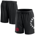 thumbnail image 1 of Men's Fanatics Black Toronto Raptors Post Up Mesh Shorts, 1 of 3