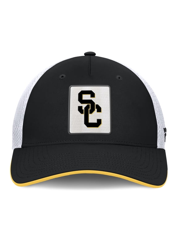 Men's Fanatics Black USC Trojans 5-Panel Matter Flex Hat
