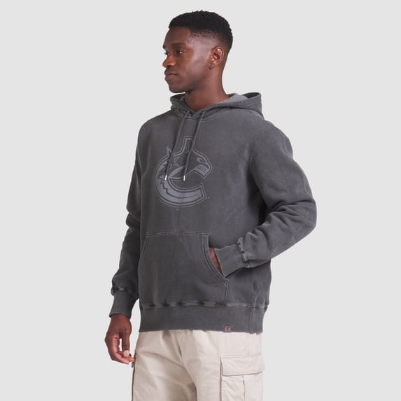 Men's Fanatics Black Vancouver Canucks Made in Canada Pullover Hoodie