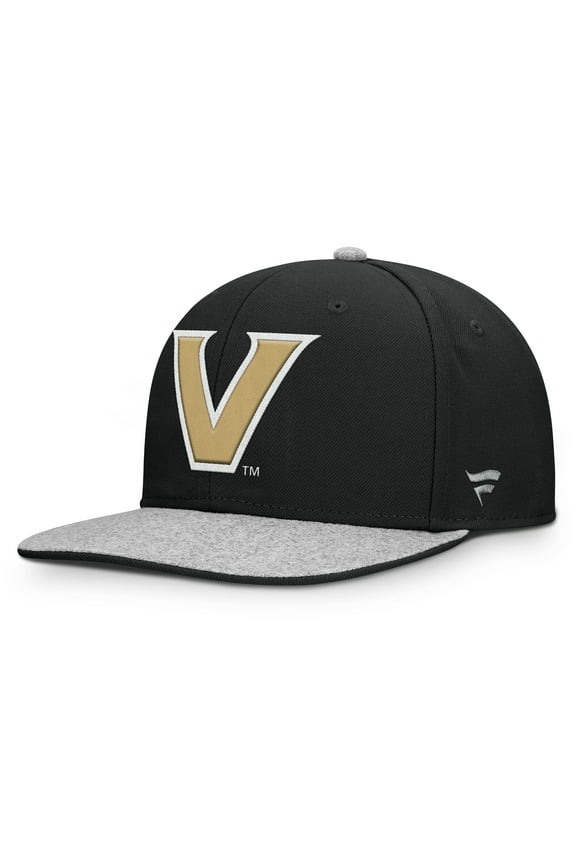 Men's Fanatics Black Vanderbilt Commodores Loden Snapback Hat
