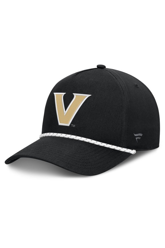 Men's Fanatics  Black Vanderbilt Commodores Undertone Rope Adjustable Hat