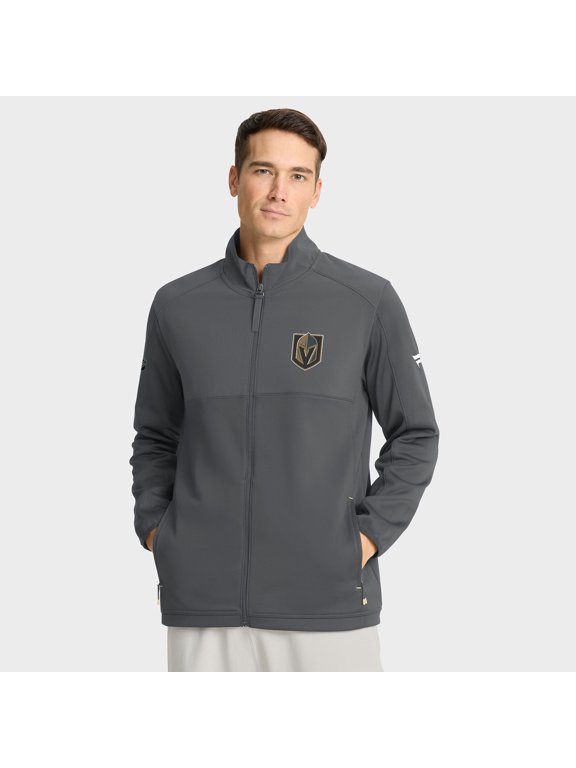 Men's Fanatics Black Vegas Golden Knights Authentic Pro Rink Full-Zip Jacket