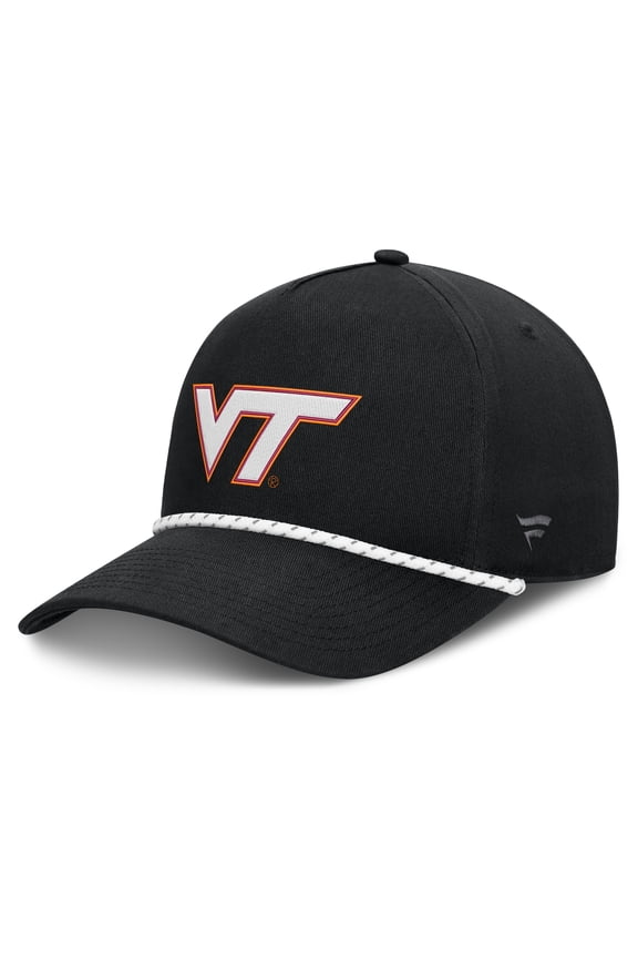 Men's Fanatics  Black Virginia Tech Hokies Undertone Rope Adjustable Hat