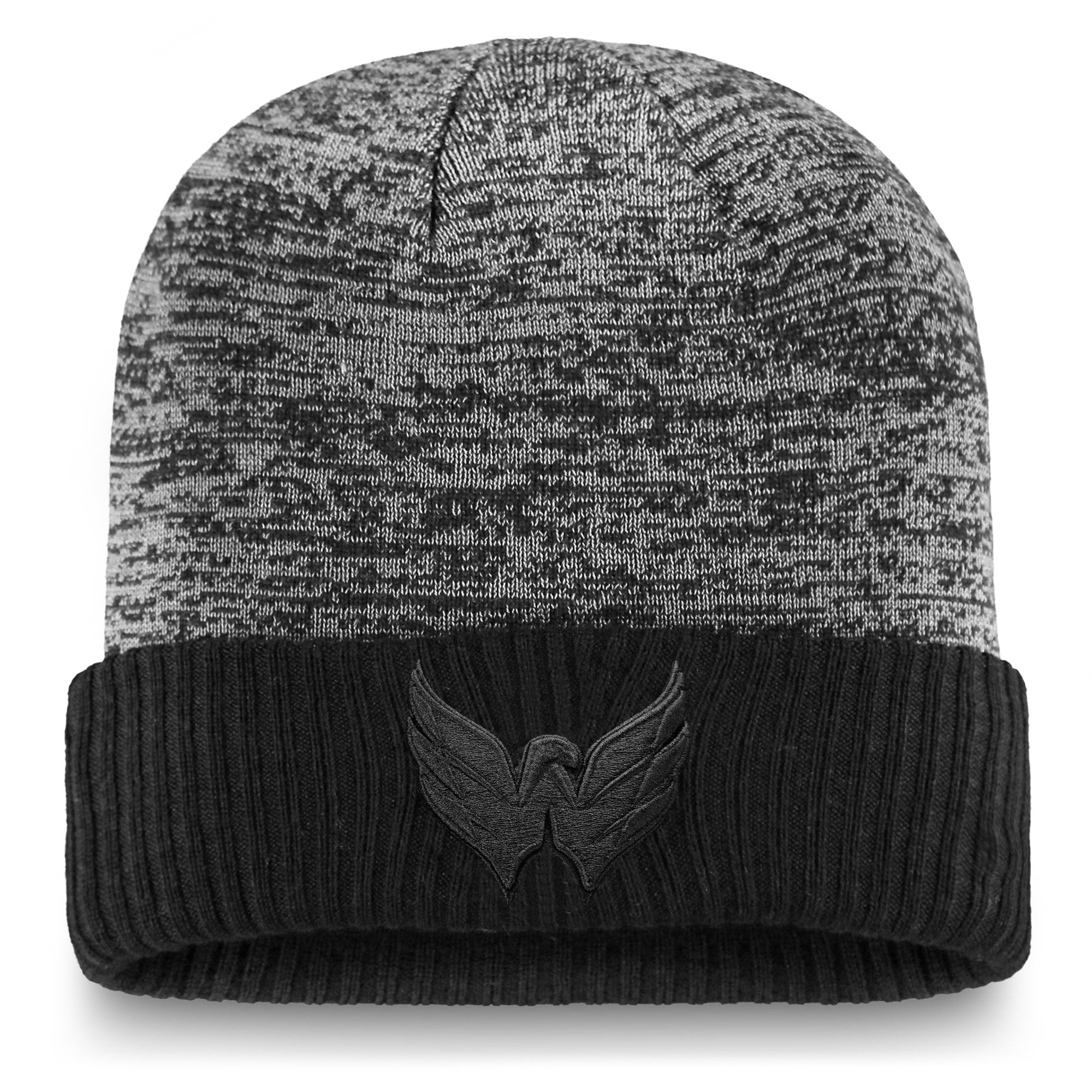 Men's Fanatics Black Washington Capitals Authentic Pro Travel \u0026 Training Cuffed Knit Hat