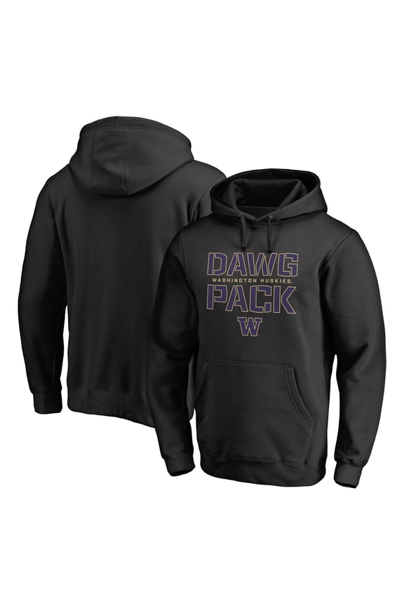 Men's Black Washington Huskies Hometown Collection Pullover Hoodie