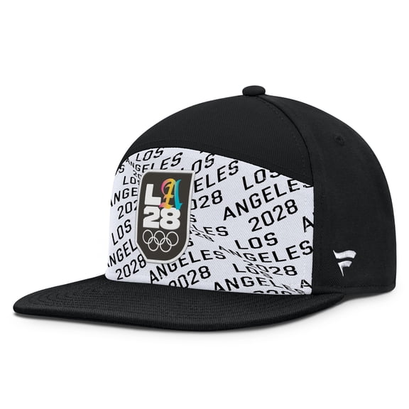 Men's Fanatics Black/White LA28 Summer Olympics Cherry Snapback Hat