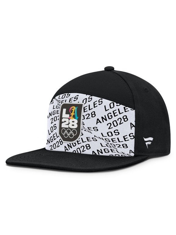 Men's Fanatics Black/White LA28 Summer Olympics Cherry Snapback Hat