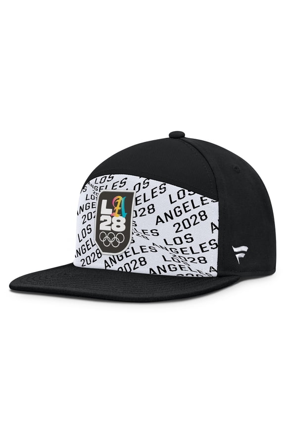 Men's Fanatics Black/White LA28 Summer Olympics Cherry Snapback Hat
