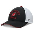 thumbnail image 1 of Men's Fanatics Black/White New Jersey Devils Authentic Pro Rink Trucker Hat, 1 of 4