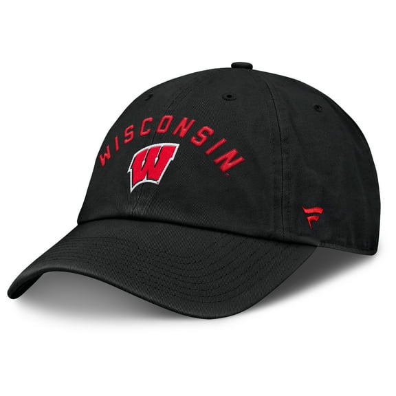 Men's Fanatics Black Wisconsin Badgers Myth Adjustable Hat