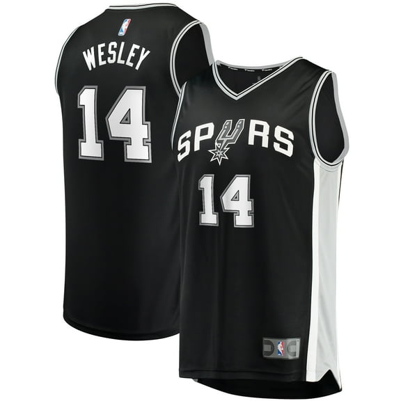 Men's Fanatics Blake Wesley Black San Antonio Spurs Fast Break Replica Player Jersey - Icon Edition