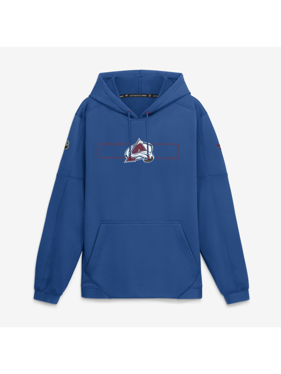 Men's Fanatics Blue Colorado Avalanche Authentic Pro Rink Fleece Pullover Hoodie