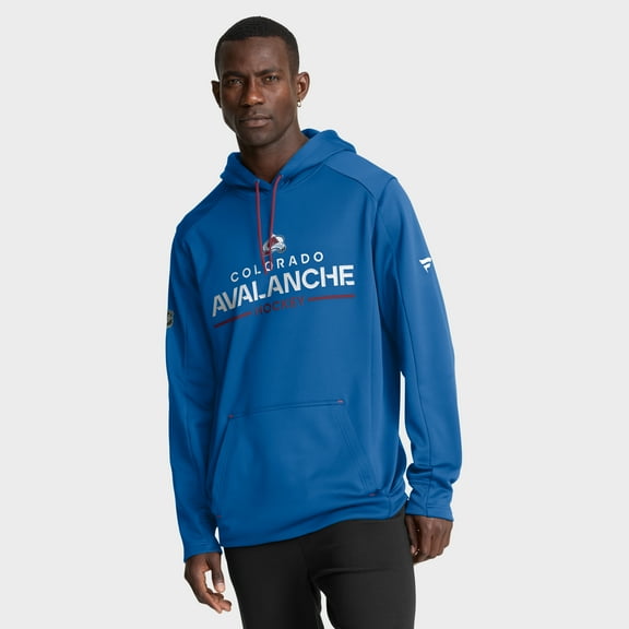 Men's Fanatics Blue Colorado Avalanche Authentic Pro Rink Hoodie