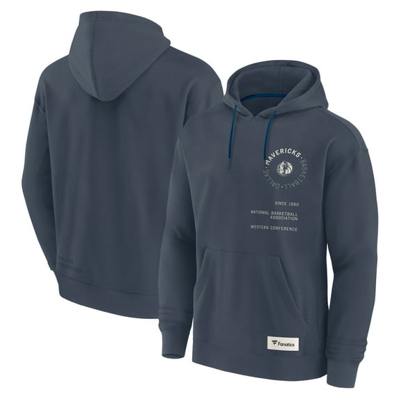 Men's Fanatics Blue Dallas Mavericks Future Ground Info Elements Premium Pullover Hoodie