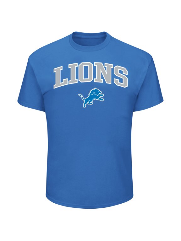 Men's Fanatics Blue Detroit Lions Big & Tall Arch Logo T-Shirt