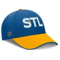 thumbnail image 1 of Men's Fanatics Blue/Gold St. Louis Blues Authentic Pro Rink Team Code Flex Hat, 1 of 4