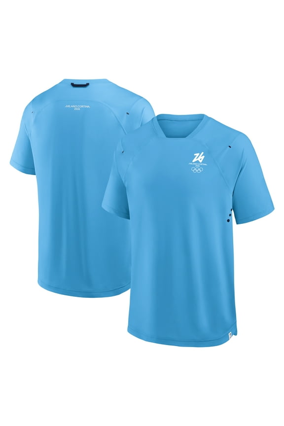 Men's Fanatics Blue Milano Cortina 2026 Winter Olympics Tech Raglan T-Shirt