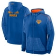 thumbnail image 1 of Men's Fanatics Blue New York Knicks Back Door Cut Play Defender Full-Zip Hoodie, 1 of 2