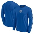 thumbnail image 1 of Men's Fanatics Blue New York Knicks Elements Strive Long Sleeve T-Shirt, 1 of 3