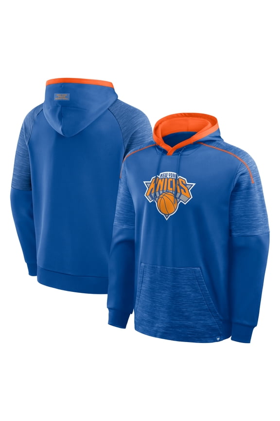 Men's Fanatics Blue New York Knicks Pick & Roll Defender Pullover Hoodie