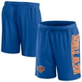 thumbnail image 1 of Men's Fanatics Blue New York Knicks Post Up Mesh Shorts, 1 of 3