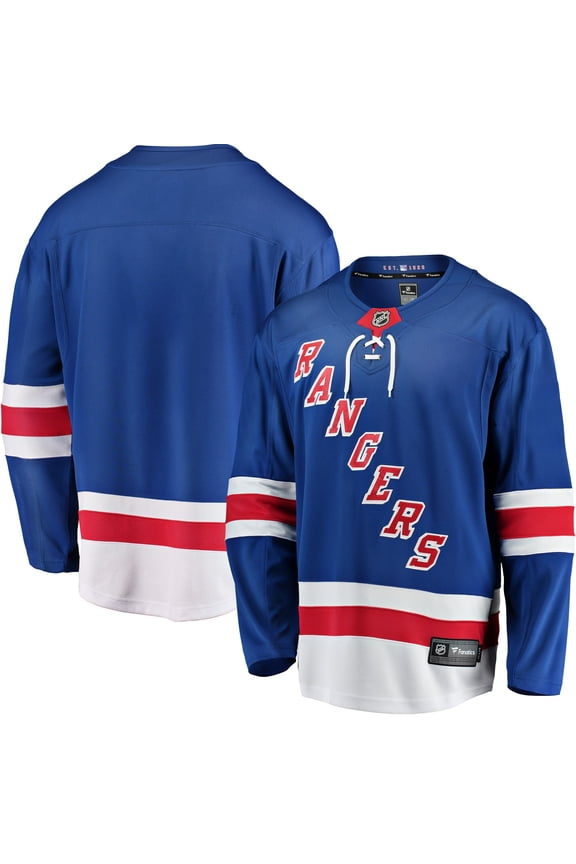 Men's Fanatics Blue New York Rangers Breakaway Home Jersey