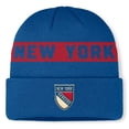 thumbnail image 1 of Men's Fanatics Blue New York Rangers Centennial Authentic Pro Cuffed Knit Hat, 1 of 2