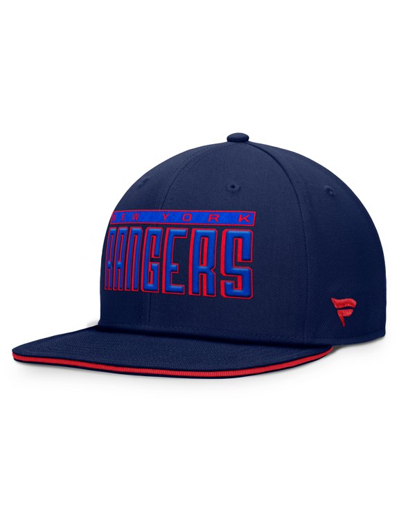 Men's Fanatics Blue New York Rangers Fundamental Gino Stack Snapback Hat