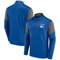 thumbnail image 1 of Men's Fanatics Blue New York Rangers Logo Quarter-Zip Top, 1 of 3
