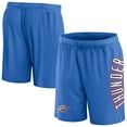 thumbnail image 1 of Men's Fanatics Blue Oklahoma City Thunder Post Up Mesh Shorts, 1 of 3