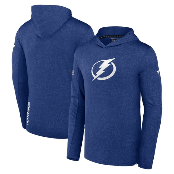 Men's Fanatics Blue Tampa Bay Lightning Authentic Pro Lightweight Pullover Hoodie